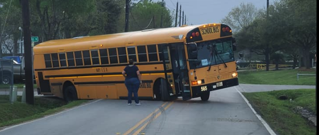 KATY ISD School Bus Driver Loses Control Of Bus Rideshare Houston